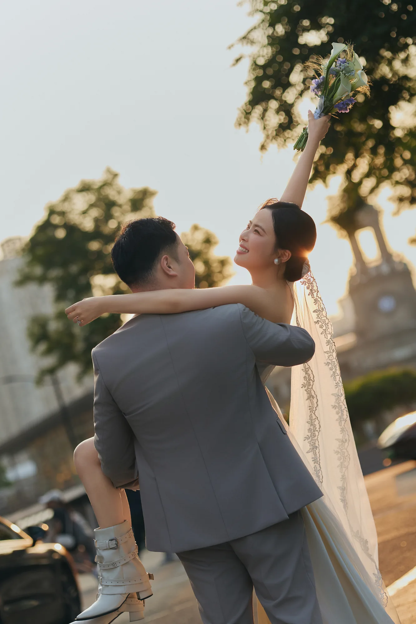 第6张婚礼照片：夕阳落下，爱意刚好升起